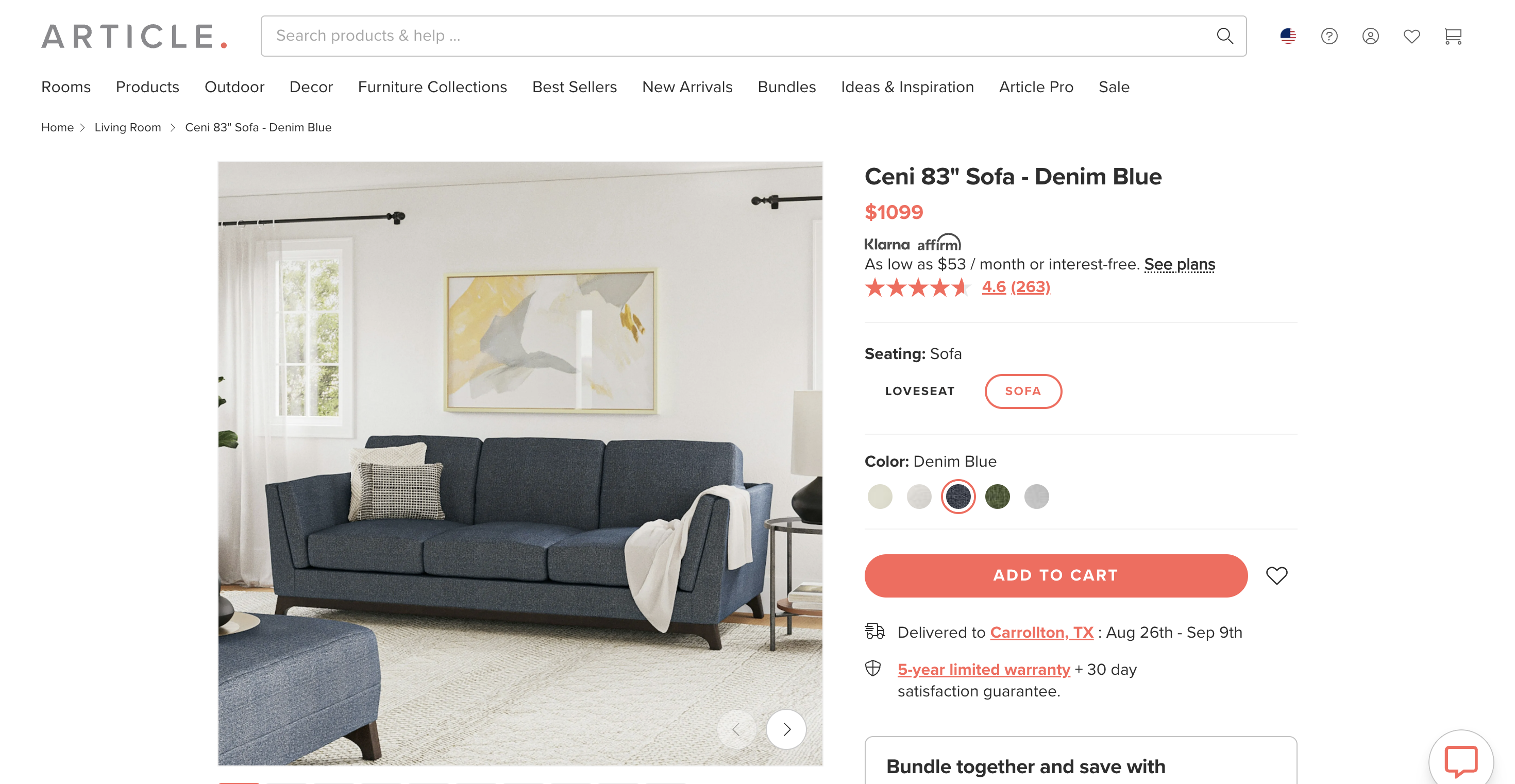 Retail price screenshot