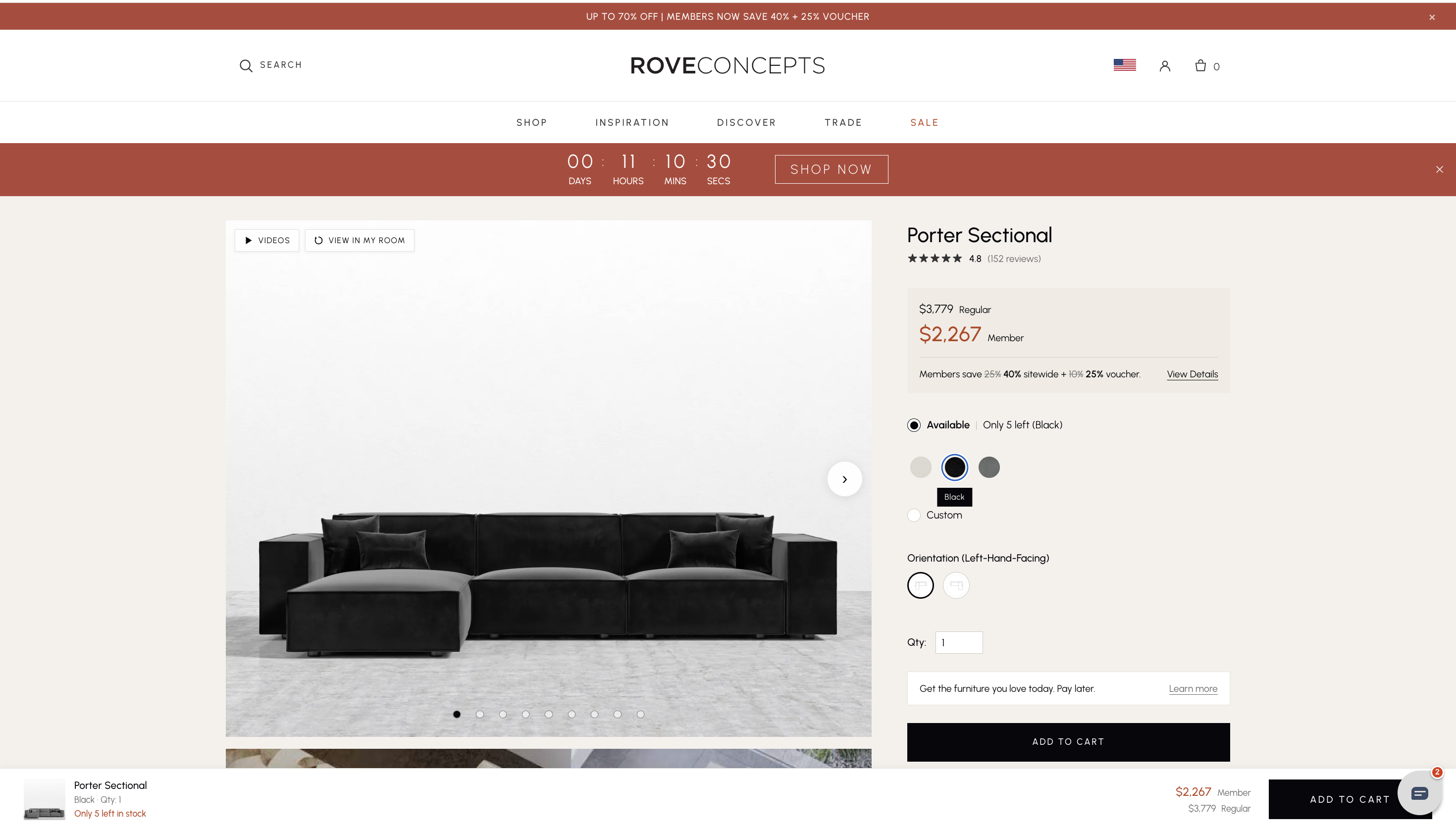 Retail price screenshot