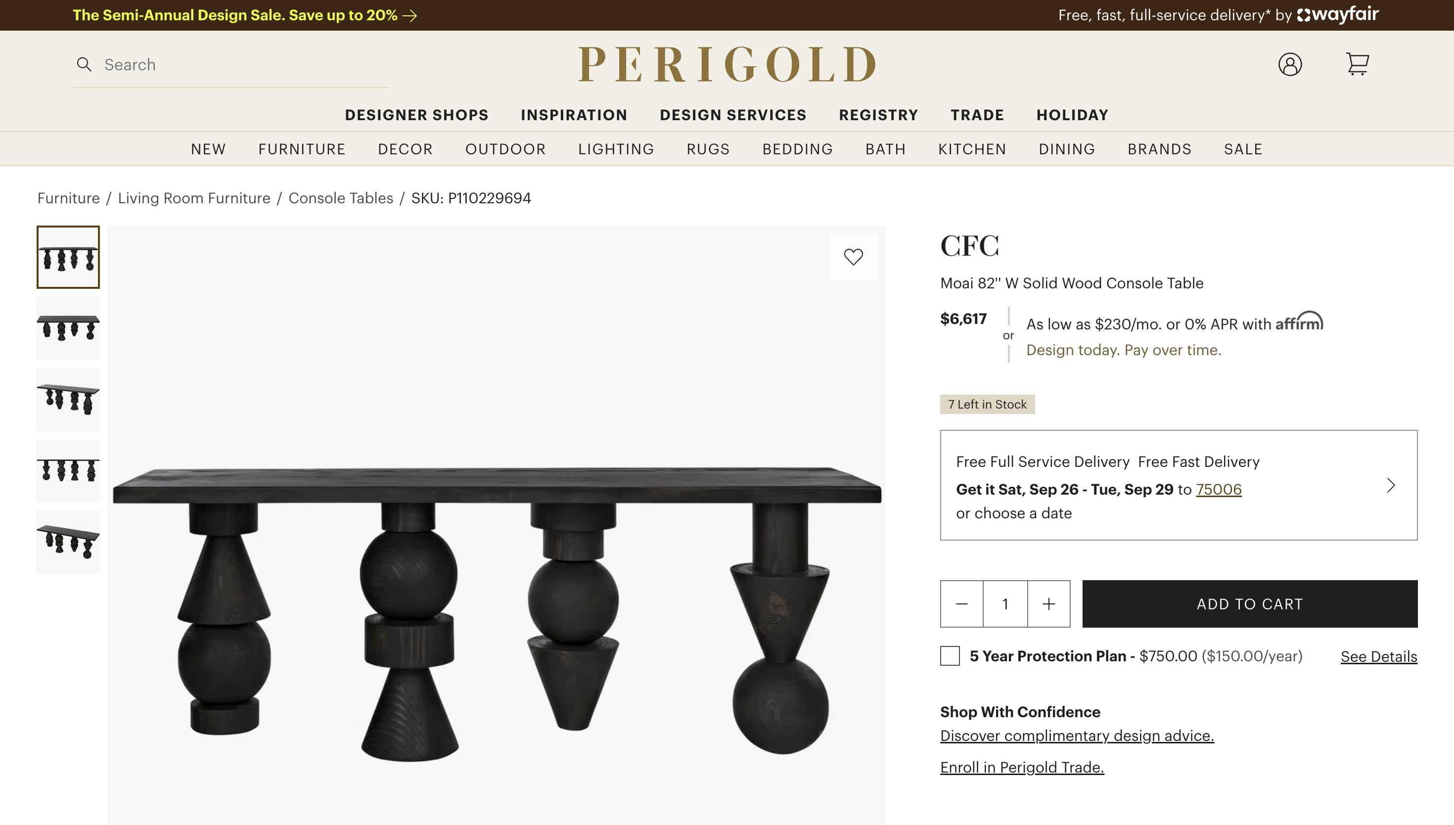 Retail price screenshot